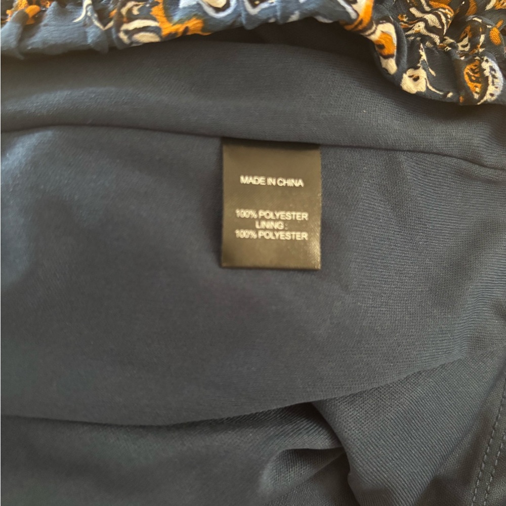 Drew Anthropology Navy Blue Women's 2 Tier Skirt Size Small NWT - Picture 5 of 5